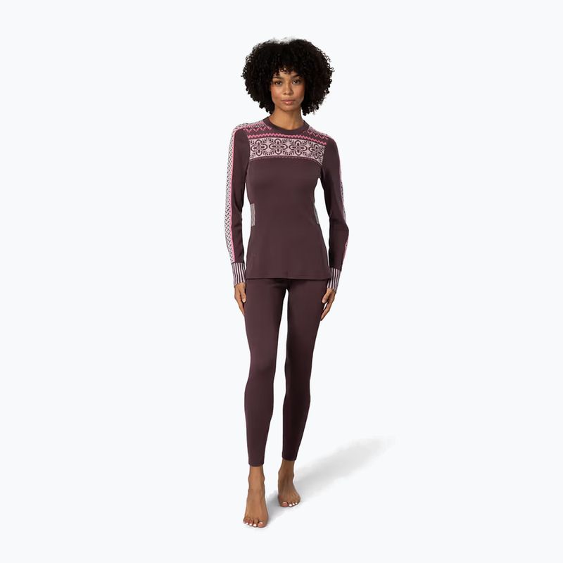 Pantaloni termoactivi pentru femei KARI TRAA Ines cocoa powder 2