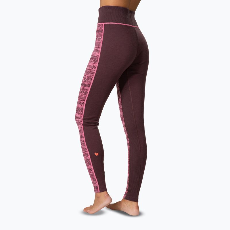 Pantaloni termoactivi pentru femei KARI TRAA Tale cocoa powder 3