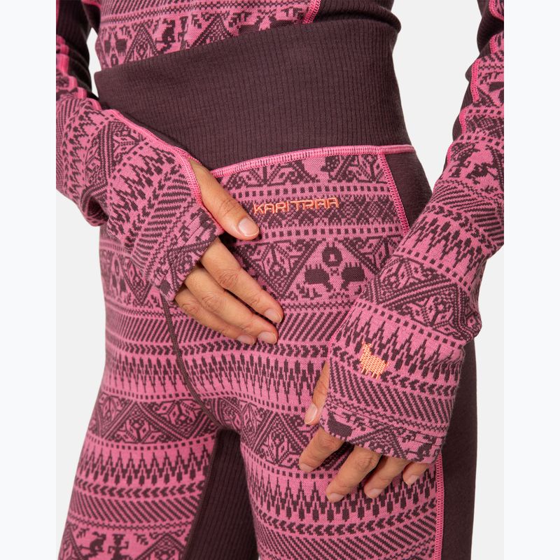 Pantaloni termoactivi pentru femei KARI TRAA Tale cocoa powder 4