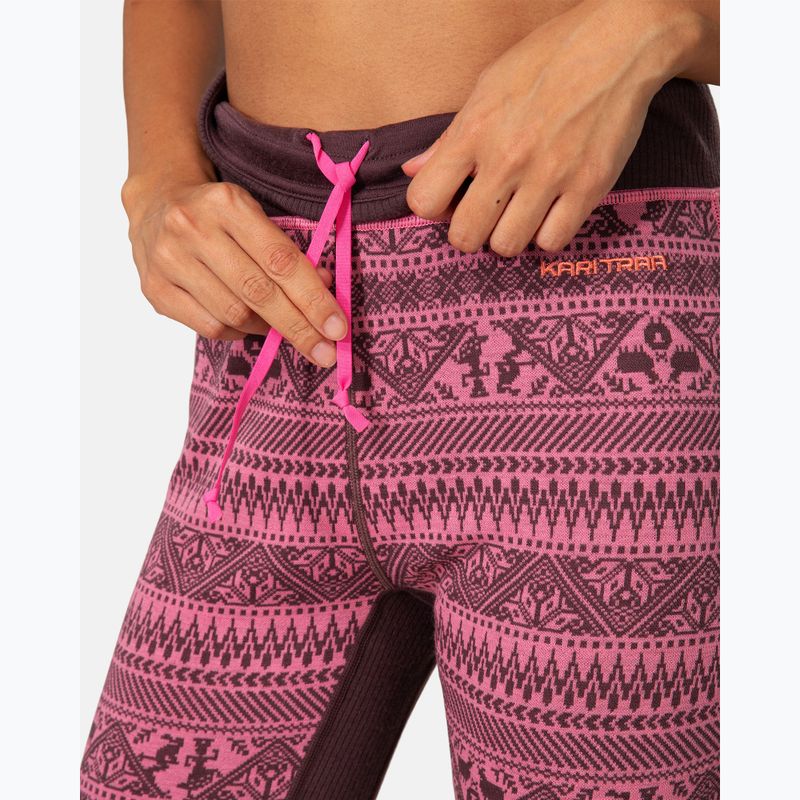 Pantaloni termoactivi pentru femei KARI TRAA Tale cocoa powder 5