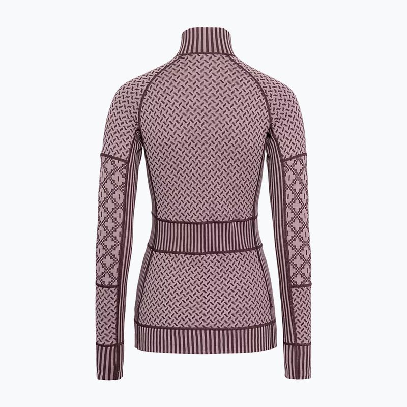 Bluză termoactivă pentru femei KARI TRAA Smekker Half Zip cocoa powder 5