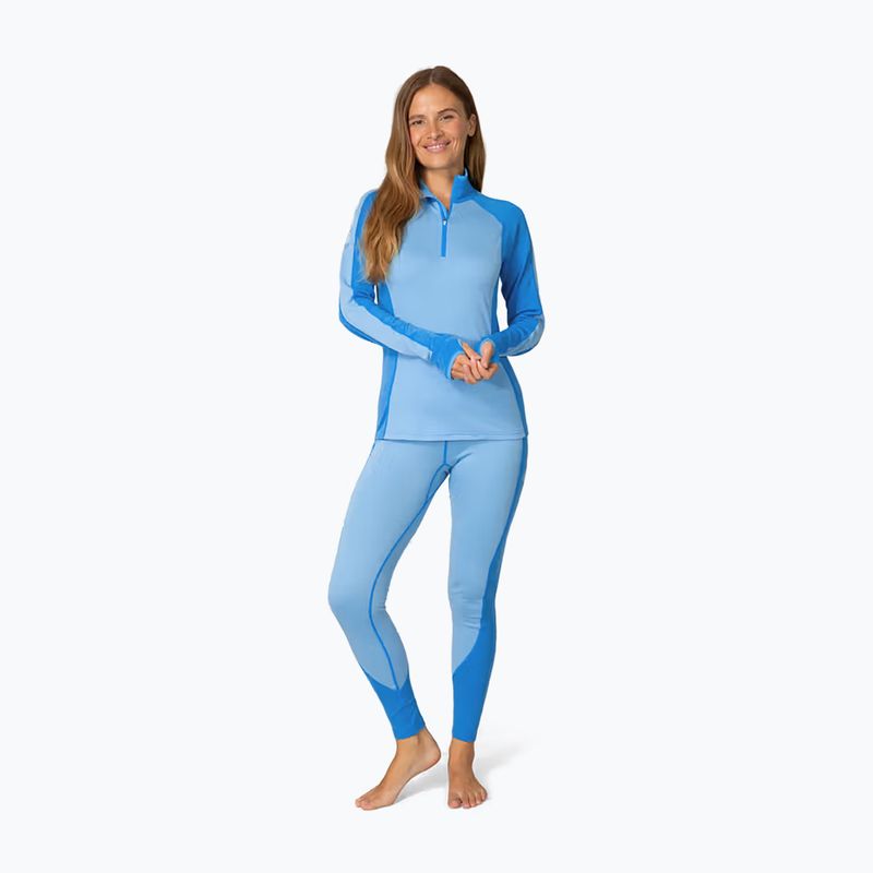 Bluză termoactivă pentru femei KARI TRAA Mila Half Zip ocean 2