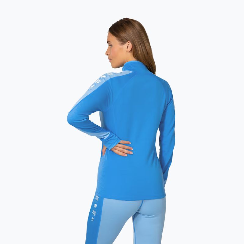 Bluză termoactivă pentru femei KARI TRAA Mila Half Zip ocean 3