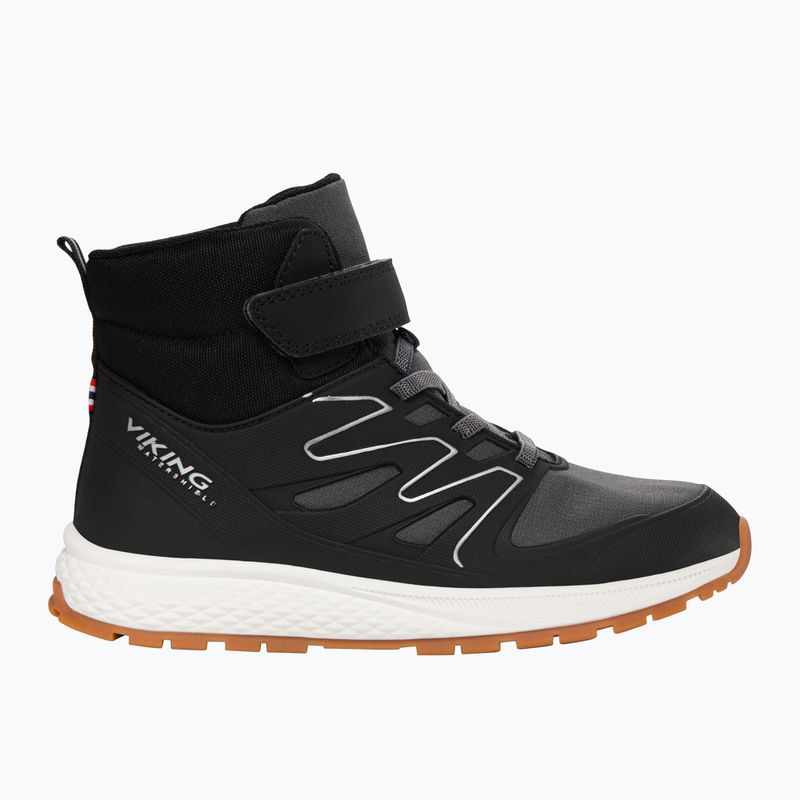 Ghete pentru copii Viking Footwear Equip Defence Warm WP 1V black/ charcoal 8