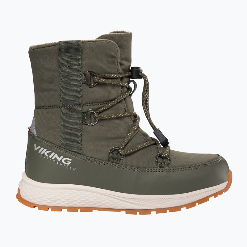 Ghete pentru copii Viking Equip Warm Waterproof SL olive 9