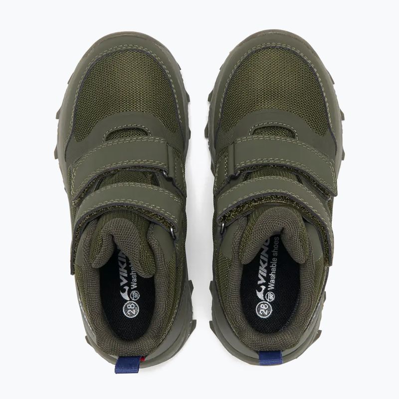 Încălțăminte pentru copii Viking Track Mid 2V Waterproot olive 5