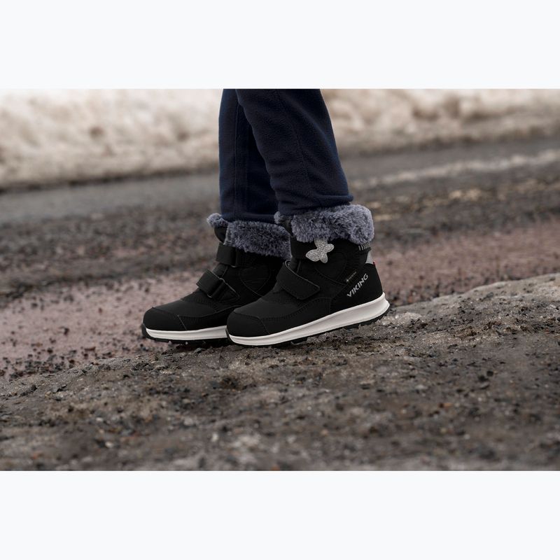 Ghete pentru copii Viking Footwear Belle Butterfly Warm GTX 2V black 8