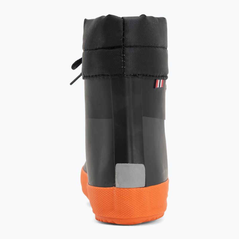 Cizme de cauciuc pentru copii Viking Footwear Alv Barefoot Paw Print negru 6