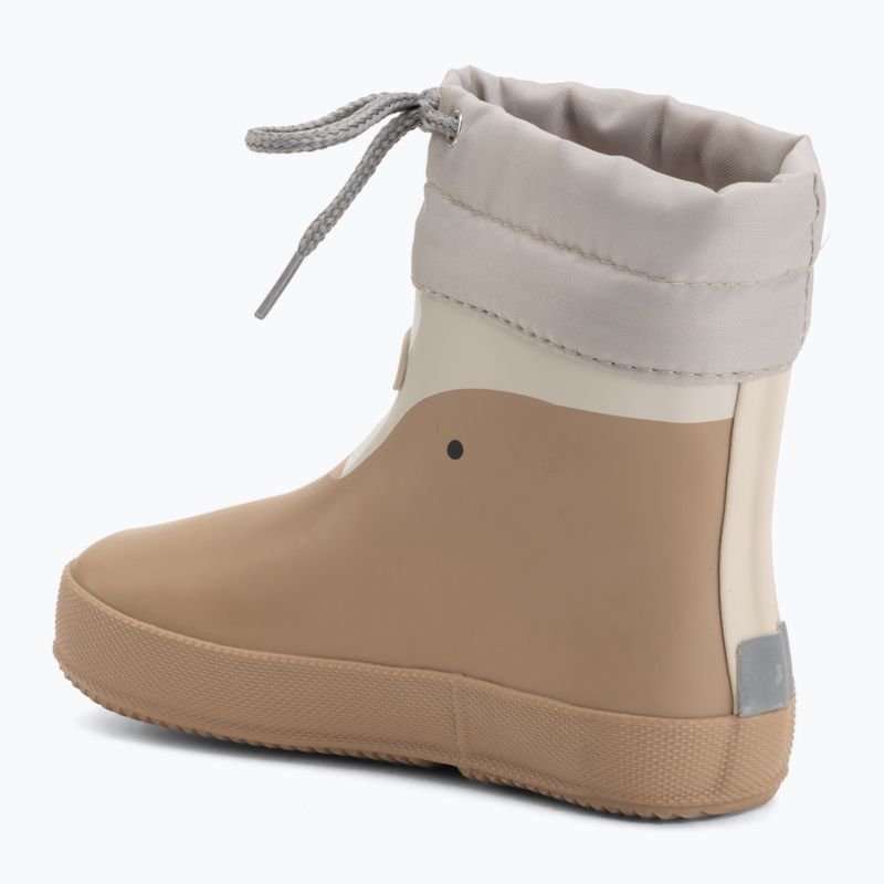 Cizme de cauciuc pentru copii Viking Footwear Alv Barefoot Paw Print bej 3