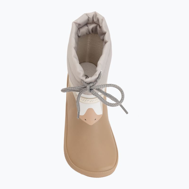 Cizme de cauciuc pentru copii Viking Footwear Alv Barefoot Paw Print bej 5