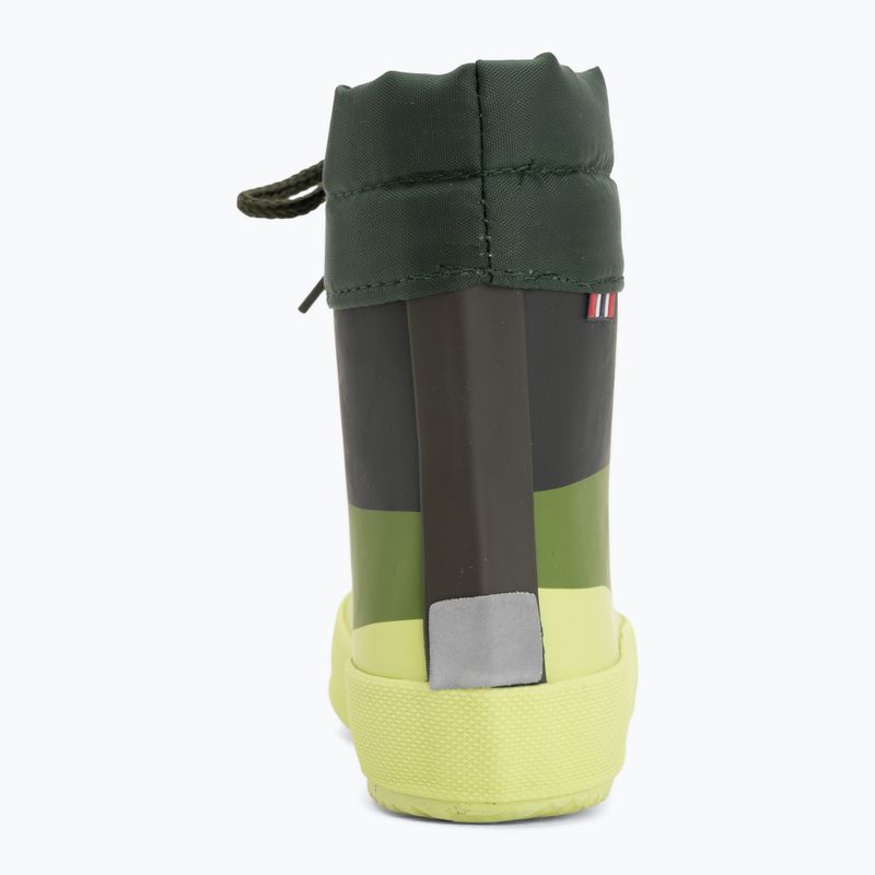 Cizme de cauciuc pentru copii Viking Footwear Alv Barefoot Paw Print verde deschis/verde 6