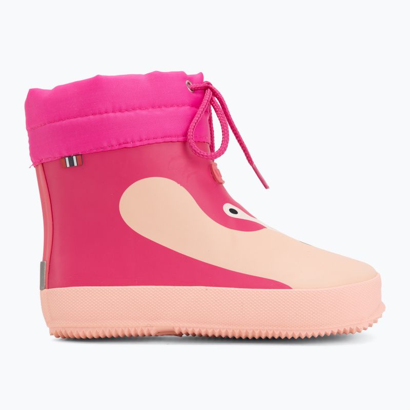 Cizme de cauciuc pentru copii Viking Footwear Alv Barefoot Paw Print roz deschis/magenta 2