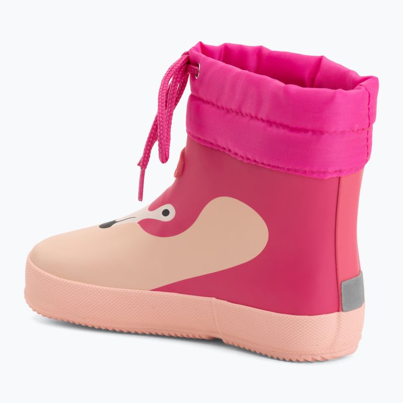 Cizme de cauciuc pentru copii Viking Footwear Alv Barefoot Paw Print roz deschis/magenta 3