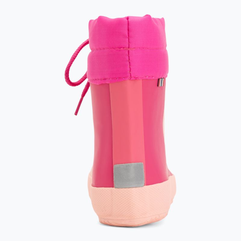 Cizme de cauciuc pentru copii Viking Footwear Alv Barefoot Paw Print roz deschis/magenta 6