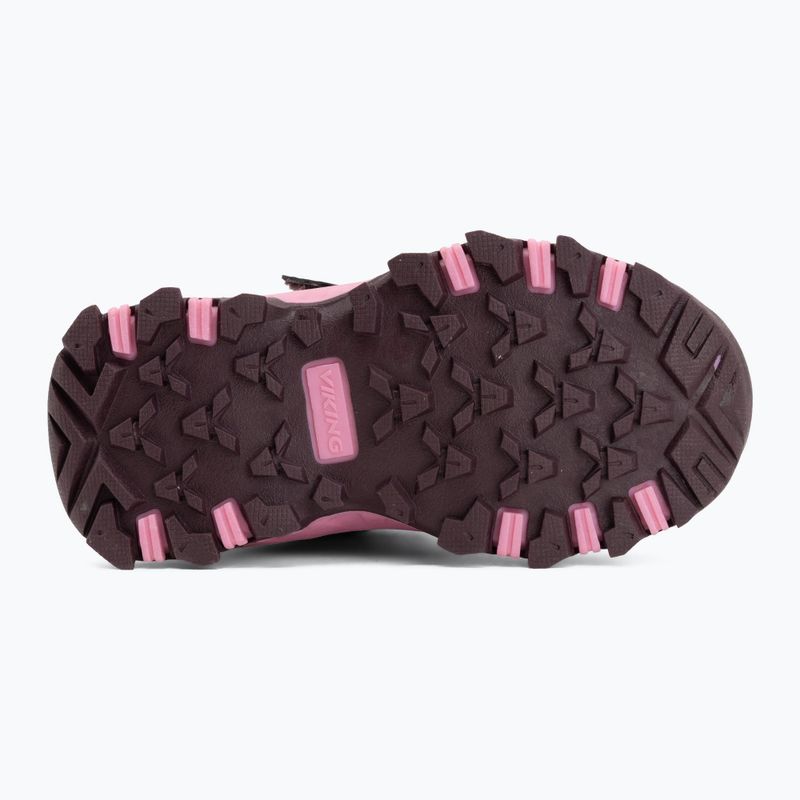Încălțăminte pentru copii Viking Footwear Track Mid 2V Waterproof prune/multicolor 4