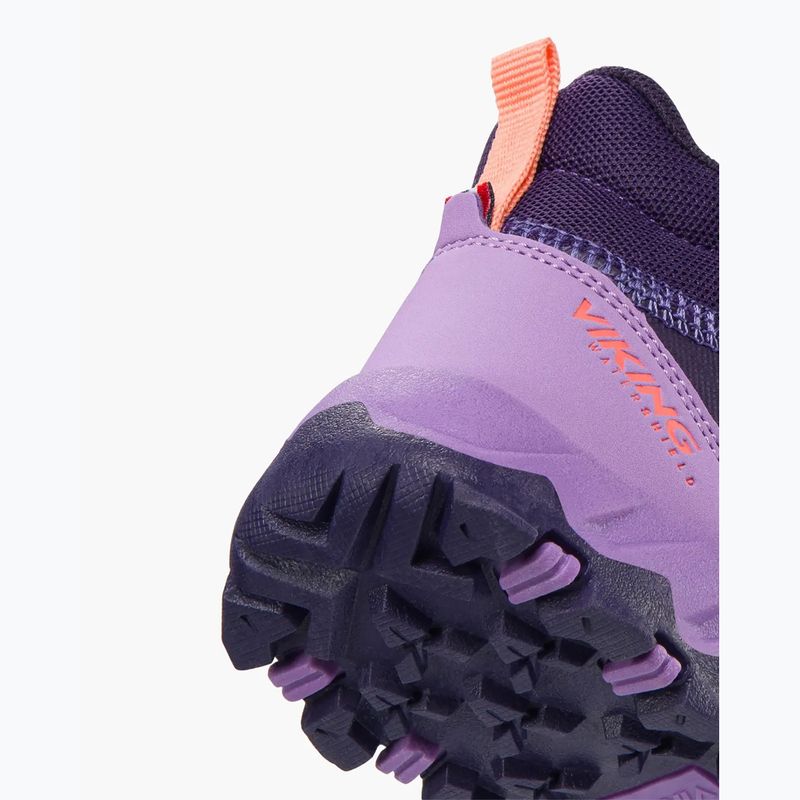 Încălțăminte pentru copii Viking Track Mid 2V Waterproof plum/multi 6