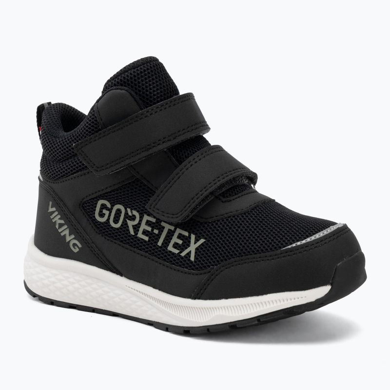 Încălțăminte pentru copii Viking Footwear Bouncy Mid 2V Gore-Tex negru