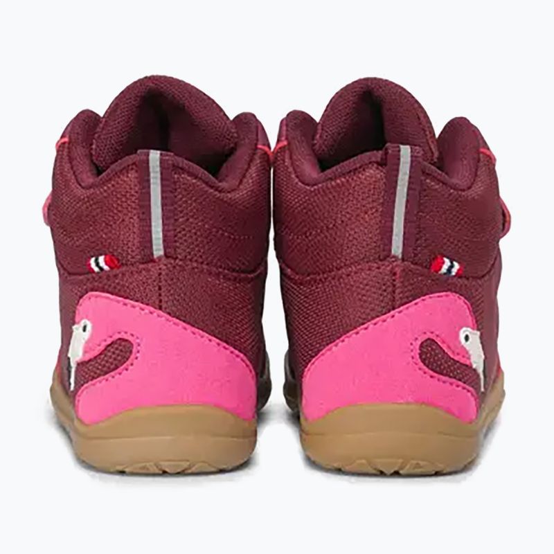 Încălțăminte barefoot pentru copii Viking Footwear Alv Barefoot Mid 2V Waterproof burgundy 11