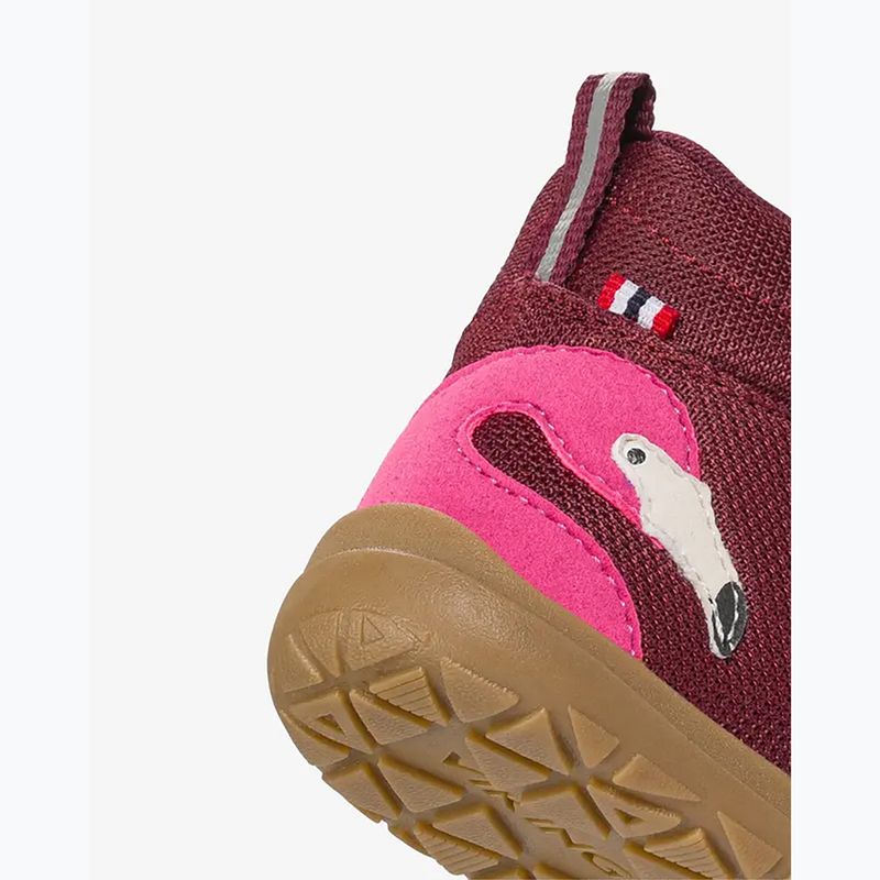 Încălțăminte barefoot pentru copii Viking Footwear Alv Barefoot Mid 2V Waterproof burgundy 14