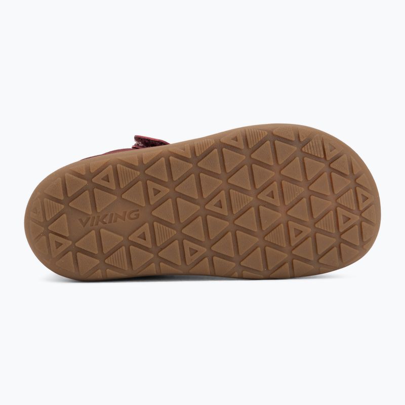 Încălțăminte barefoot pentru copii Viking Alv Barefoot Mid 2V Waterproof burgundy 4