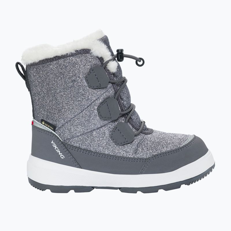 Ghete pentru copii Viking Footwear Toasty Glitter Warm Gore-Tex Zip dark grey