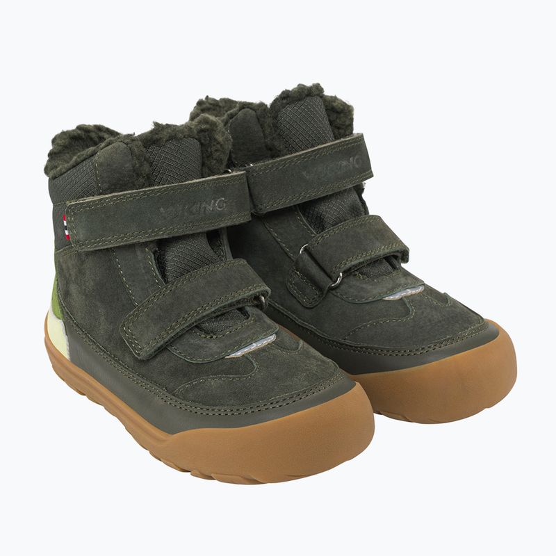 Cizme de zăpadă barefoot pentru copii Viking Footwear Alv Barefoot Paw Warm Waterproof 2V pine 3