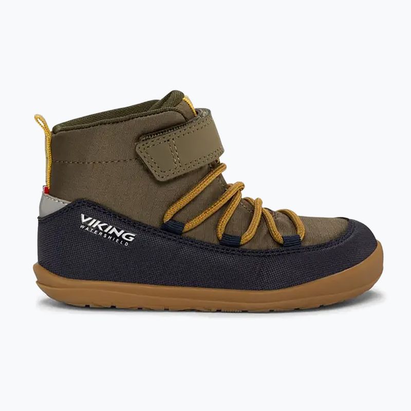 Încălțăminte barefoot pentru copii Viking Footwear Birch Barefoot Mid 1V Waterproof navy/olive 8