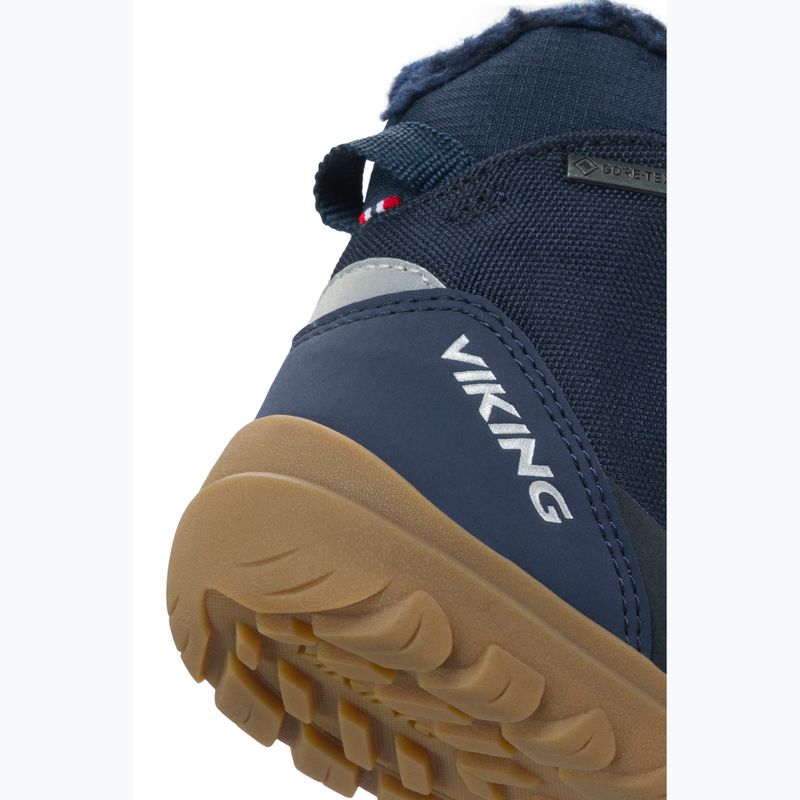 Cizme de zăpadă barefoot pentru copii Viking Footwear Spruce Barefoot Warm Gore-Tex 2V navy 6