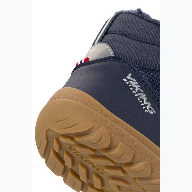 Cizme de zăpadă barefoot pentru copii Viking Footwear Rowan Barefoot Warm Waterproof 2V navy 7
