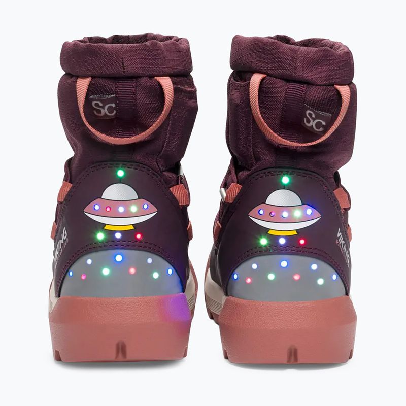 Ghete pentru copii Viking Footwear Spaceship Warm SC Waterproof plum/pink 4