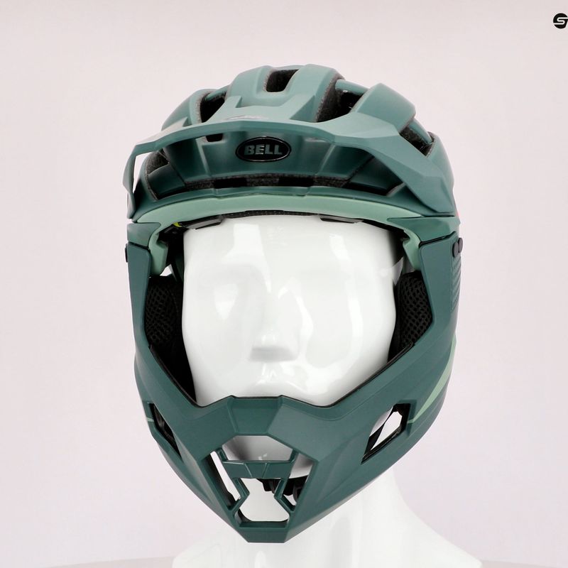 Cască de bicicletă BELL Full Face SUPER AIR R MIPS SPHERICAL, verde, BEL-7113695 8