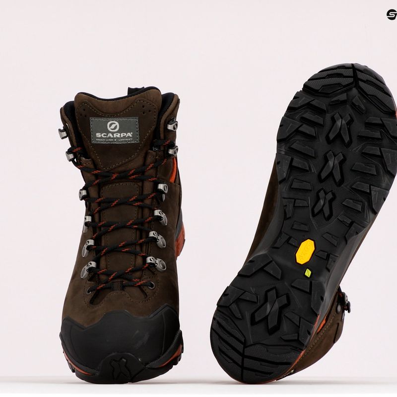 Cizme de trekking pentru bărbați SCARPA ZG Pro GTX TRMX Salix maro 67070-200/2 10