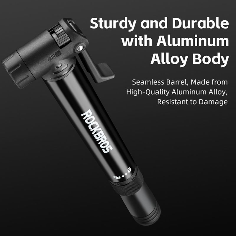Pompă de bicicletă Rockbros 42320010 120psi black 7