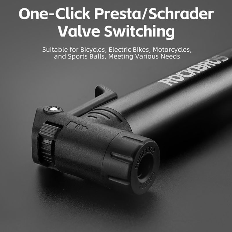 Pompă de bicicletă Rockbros 42320010 120psi black 9