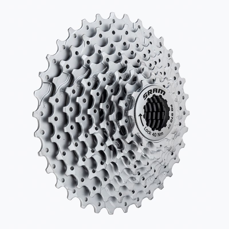 SRAM 07A CS PG-970 11-34 9 viteze casetă de bicicletă argintie 00.0000.200.394