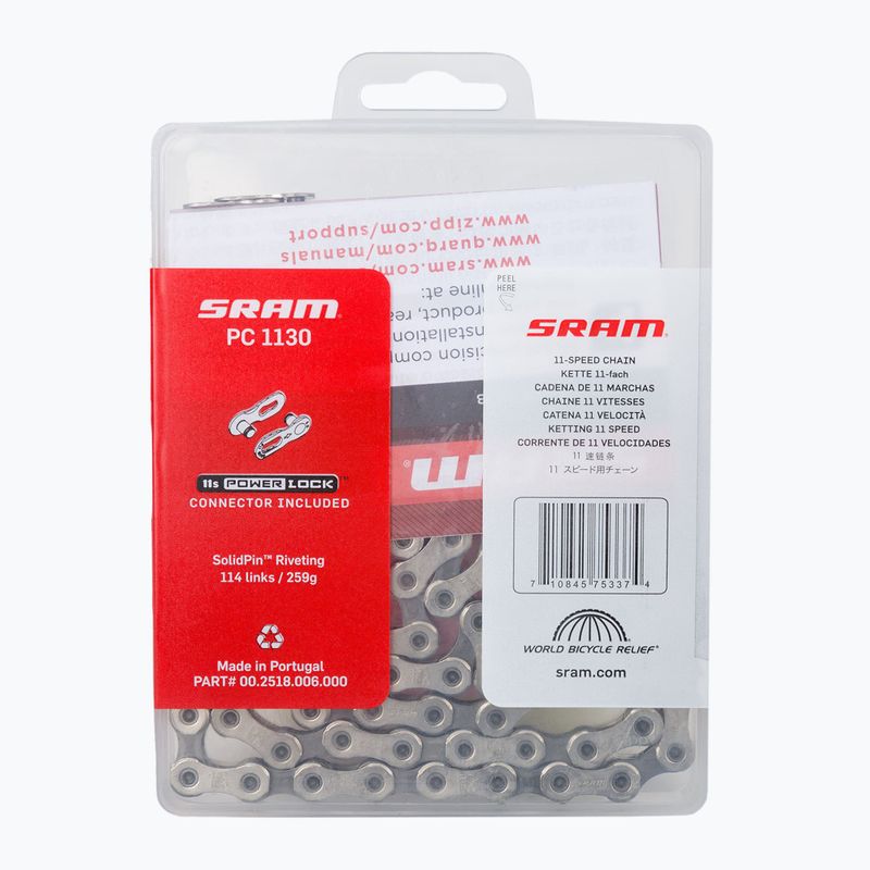 Lanț de bicicletă SRAM CN PC1130 114LI W/ PWR.LCK 11S 00.2518.006.000 2