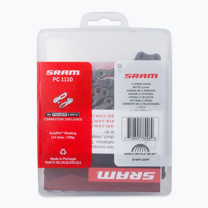 Lanț de bicicletă SRAM CN PC1110 W/ PWR.LCK 00.2518.025.011 2