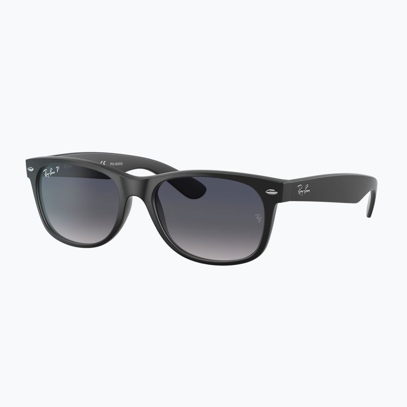 Ochelari de soare Ray-Ban New Wayfarer Classic black matte/blue gradient 4