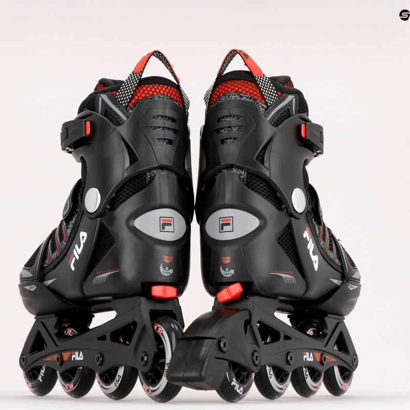 Patine cu rotile pentru copii FILA X ONE black/red 10