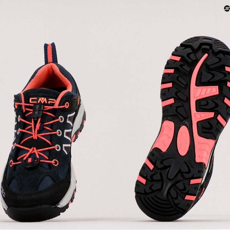 Cizme de trekking pentru copii CMP Sun albastru/roz 3Q11154/36NL 10