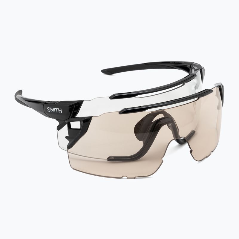 Ochelari de soare Smith Attack MAG MTB negru/fotocromic transparent spre gri