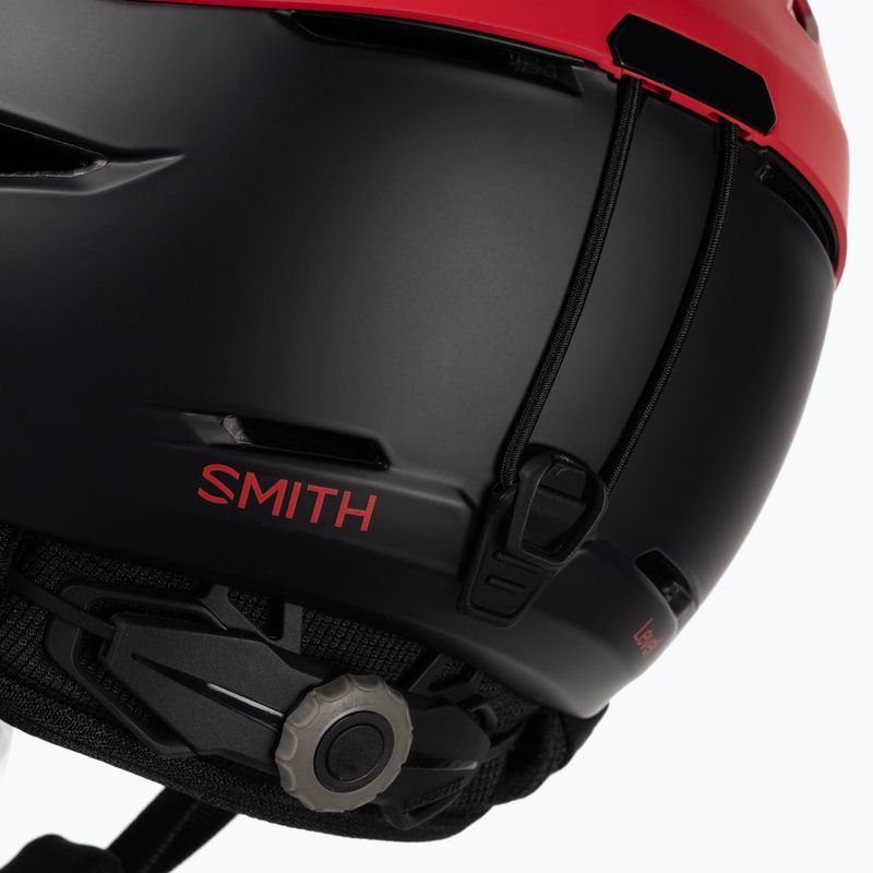 Cască de schi Smith Level roșu-neagră E00629 6