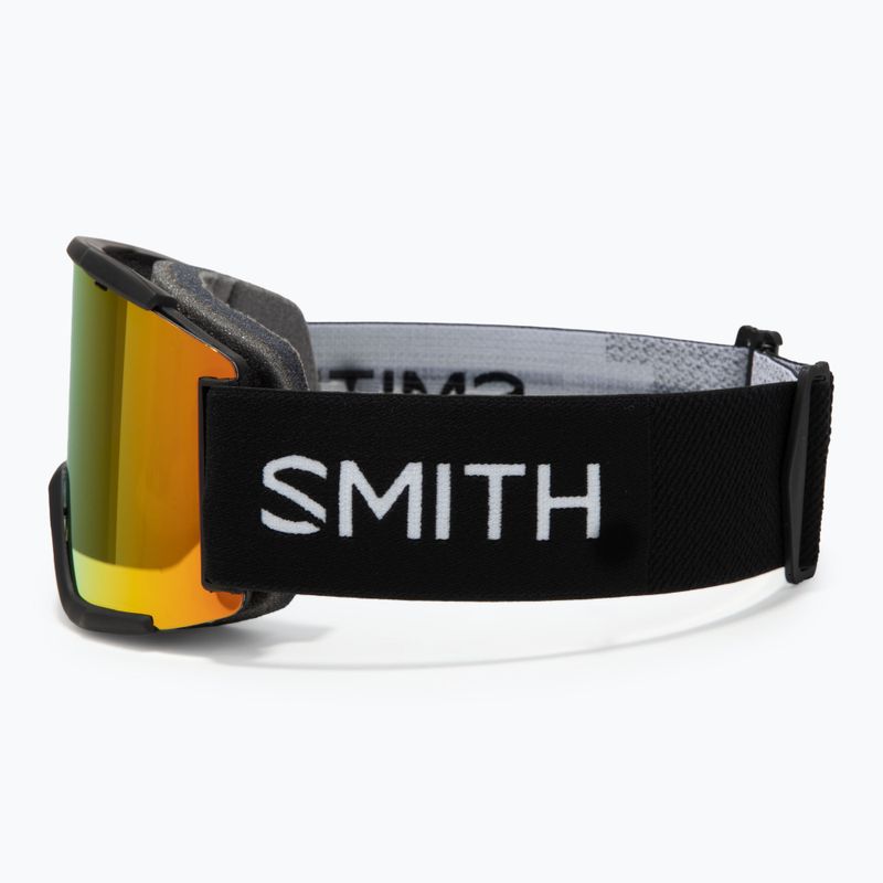 Ochleari de schi Smith Squad XL black/chrp sun red mirror/chrp storm yellow flash 5
