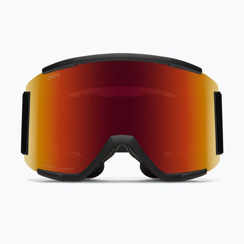 Ochleari de schi Smith Squad XL black/chrp sun red mirror/chrp storm yellow flash 2