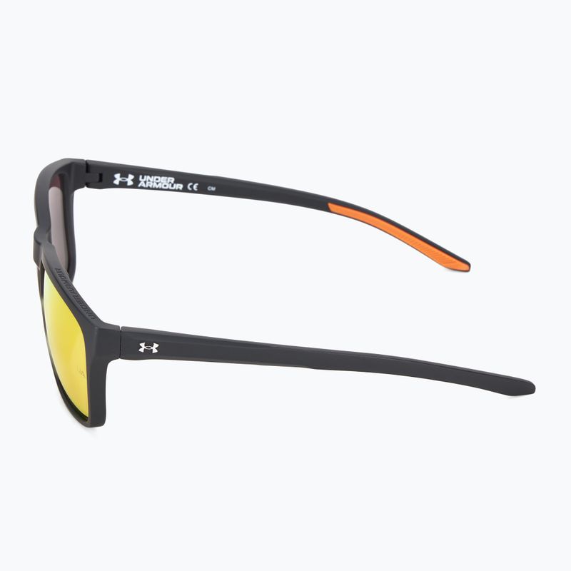 Ochelari de soare pentru bărbați Under Armour 0005/S S3 matte black gold/red multilayer 4