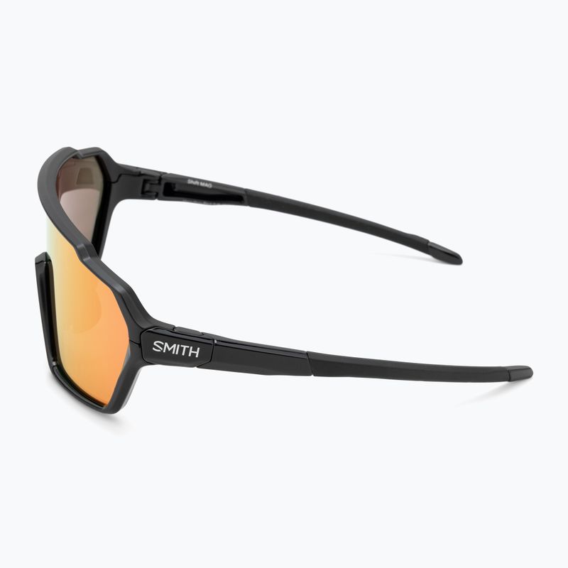 Ochelari de soare Smith Shift MAG negru/roșu cromat cu oglindă roșie 5