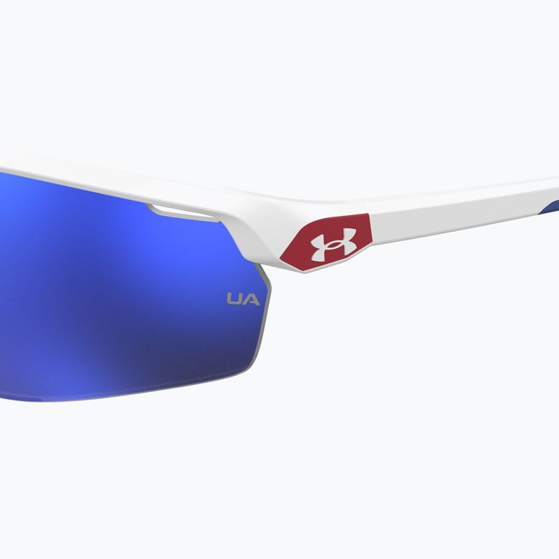 Ochelari de soare pentru copii Under Armour 7001/S S3 matte white/blue multilayer oleophobic 7