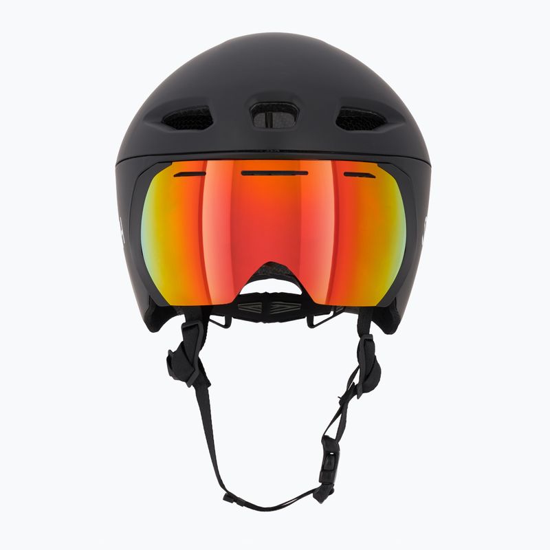 Cască de bicicletă Smith Jetstream TT matte black/chromapop red mirror/clear 2