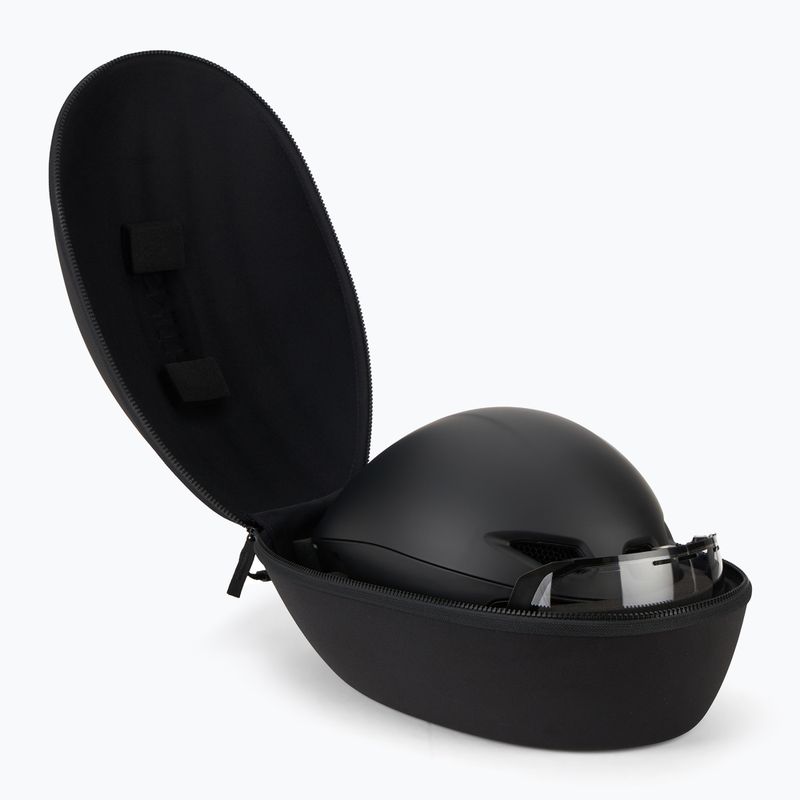 Cască de bicicletă Smith Jetstream TT matte black/chromapop red mirror/clear 10