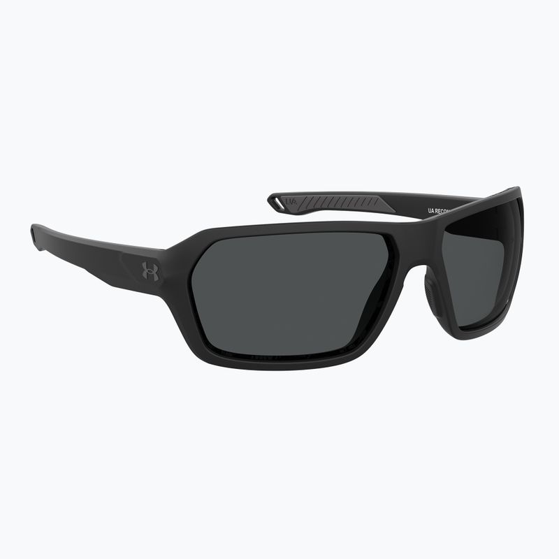 Ochelari de soare pentru bărbați Under Armour Recon matte black/grey oleophobic